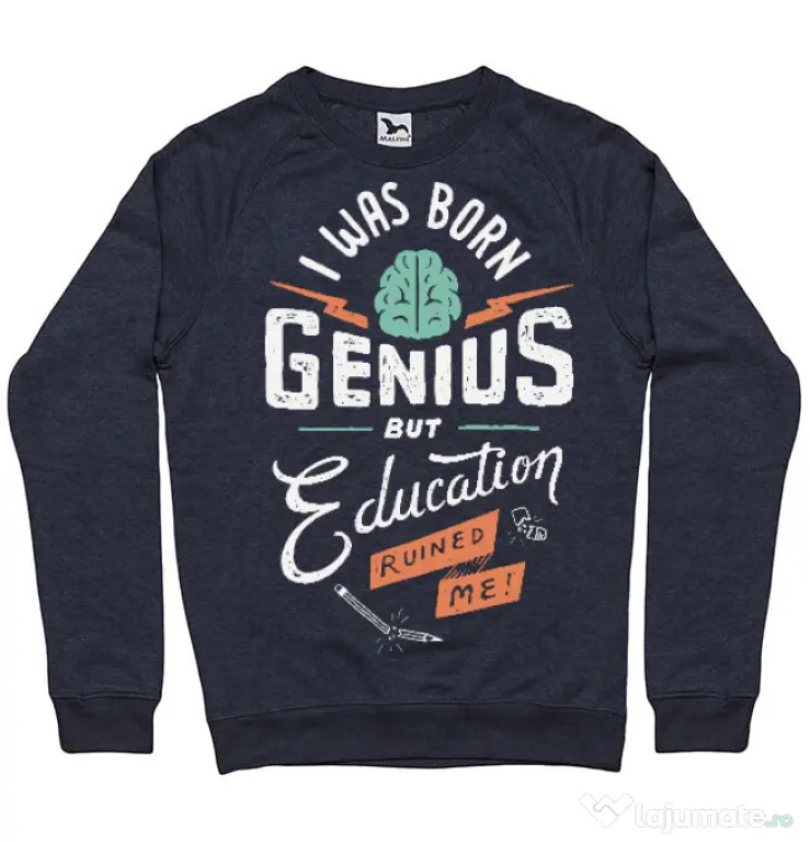 Bluza ADLER barbat Born Genius Denim inchis