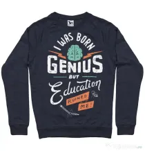 Bluza ADLER barbat Born Genius Denim inchis