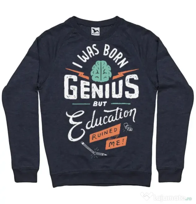 Bluza ADLER barbat Born Genius Denim inchis