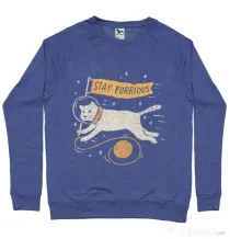 Bluza ADLER barbat Stay Furrious Albastru melanj