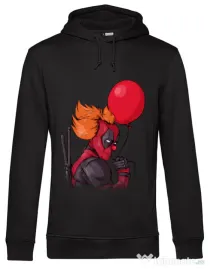 Hoodie barbat cu gluga IT is Deadpool Negru