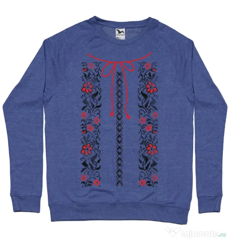 Bluza ADLER barbat Etno 1 Albastru melanj