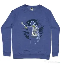 Bluza ADLER barbat Zombie Pop Albastru melanj