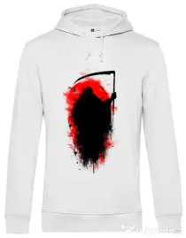 Hoodie barbat cu gluga Reaper Alb