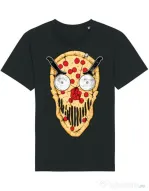 Tricou STANLEY STELLA barbat Pizza skull Negru