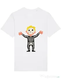 Tricou STANLEY STELLA barbat Halloween Skull Alb