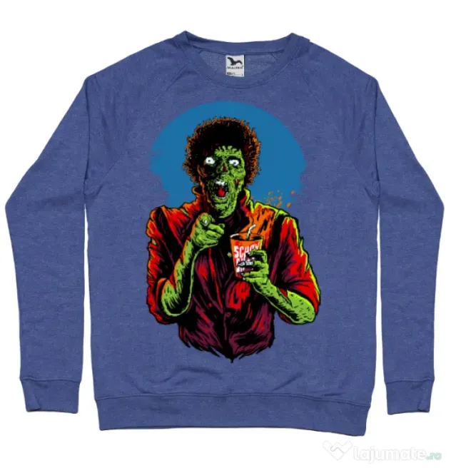 Bluza ADLER barbat I want you to dance Albastru melanj