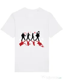 Tricou STANLEY STELLA barbat Abbey road killer Alb
