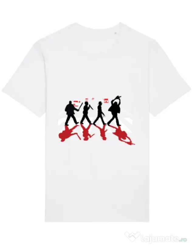 Tricou STANLEY STELLA barbat Abbey road killer Alb