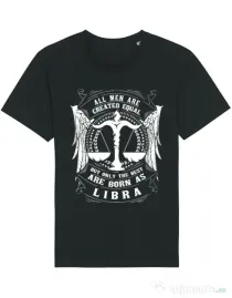 Tricou STANLEY STELLA barbat The best men are born as Libra Negru