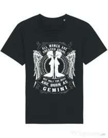 Tricou STANLEY STELLA barbat The best women are born as Gemini Negru