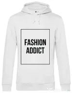 Hoodie barbat cu gluga Fashion addict Alb