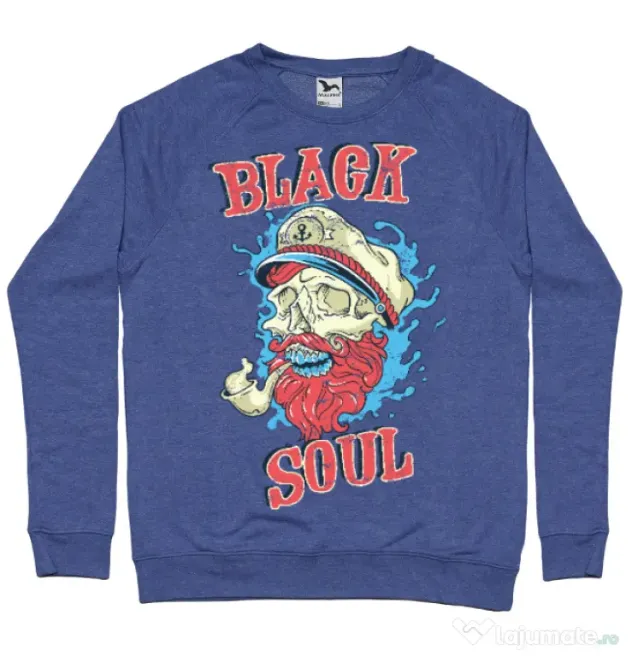 Bluza ADLER barbat Black soul Albastru melanj