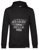 Hoodie barbat cu gluga Believe in something Negru