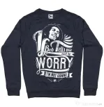 Bluza ADLER barbat Bob tells me Denim inchis