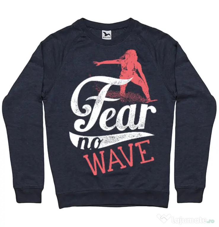 Bluza ADLER barbat Fear no wave Denim inchis
