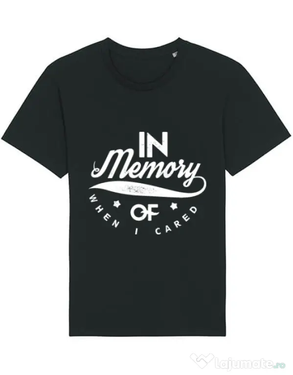 Tricou STANLEY STELLA barbat In memory of when I cared Negru