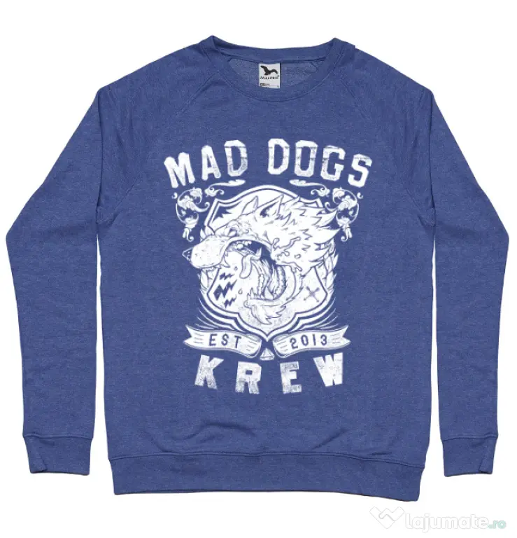 Bluza ADLER barbat Mad dogs krew Albastru melanj