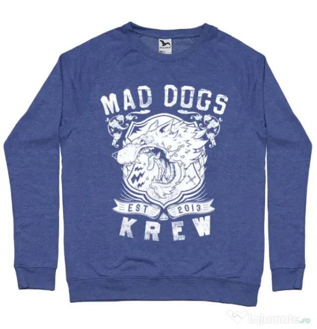 Bluza ADLER barbat Mad dogs krew Albastru melanj