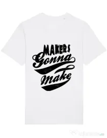 Tricou STANLEY STELLA barbat Makers gonna make Alb
