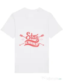 Tricou STANLEY STELLA barbat Stay wild Alb