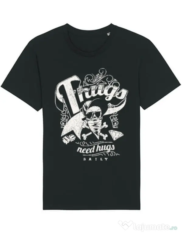 Tricou STANLEY STELLA barbat Thugs need hugs Negru