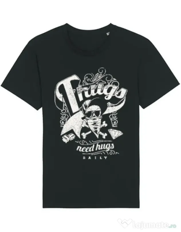 Tricou STANLEY STELLA barbat Thugs need hugs Negru