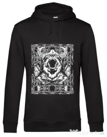 Hoodie barbat cu gluga Viking rage Negru
