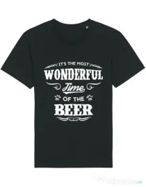 Tricou STANLEY STELLA barbat Wonderful time of the beer Negru