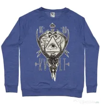 Bluza ADLER barbat Dead kult Albastru melanj