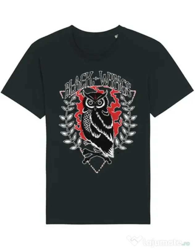 Tricou STANLEY STELLA barbat Black wings Negru