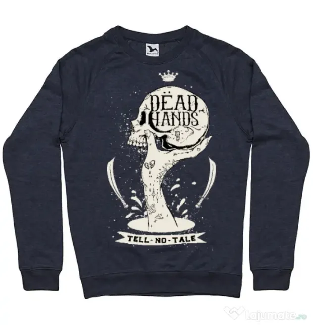 Bluza ADLER barbat Dead hands Denim inchis