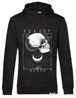 Hoodie barbat cu gluga Forest Black Negru
