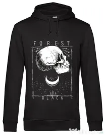 Hoodie barbat cu gluga Forest Black Negru