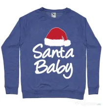 Bluza ADLER barbat Santa baby Albastru melanj