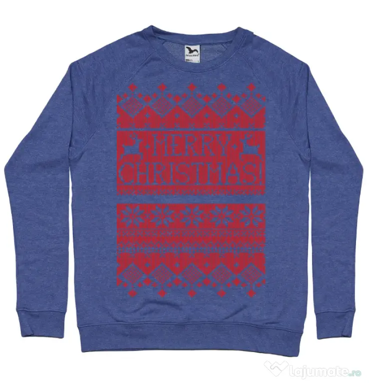 Bluza ADLER barbat Greetings Albastru melanj