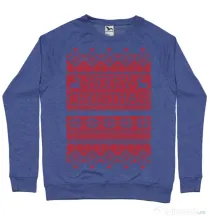 Bluza ADLER barbat Greetings Albastru melanj