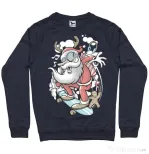 Bluza ADLER barbat Skater Santa Denim inchis