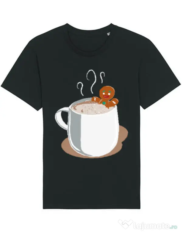 Tricou STANLEY STELLA barbat Gingerbread man Negru