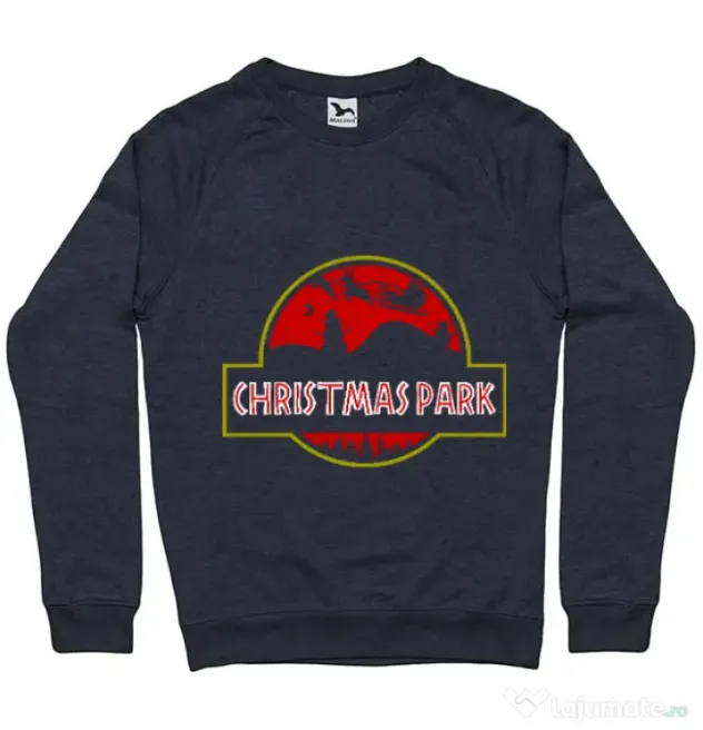 Bluza ADLER barbat Christmas park Denim inchis