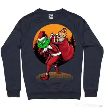 Bluza ADLER barbat Grinch stole Christmas Denim inchis
