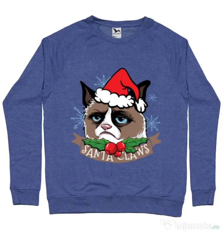 Bluza ADLER barbat Santa Claws Albastru melanj