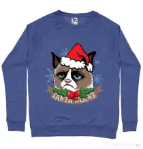 Bluza ADLER barbat Santa Claws Albastru melanj