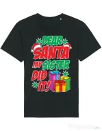 Tricou STANLEY STELLA barbat My sister did it Negru
