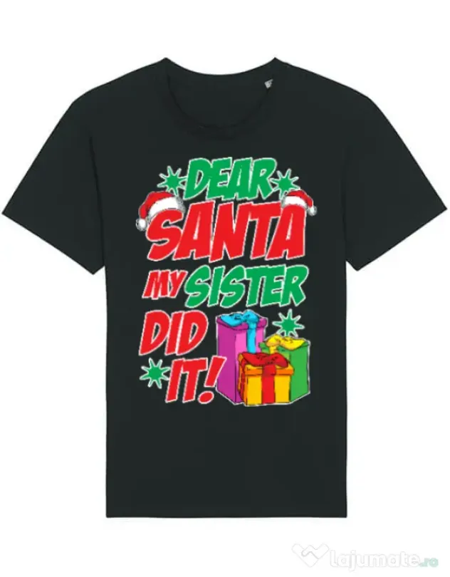 Tricou STANLEY STELLA barbat My sister did it Negru