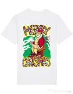 Tricou STANLEY STELLA barbat Naughty Santa Alb
