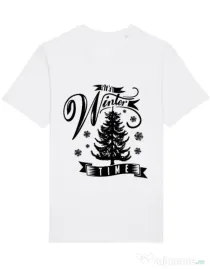 Tricou STANLEY STELLA barbat Winter time Alb