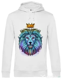 Hoodie barbat cu gluga Lion king Alb