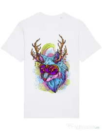 Tricou STANLEY STELLA barbat Wolf Alb