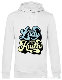 Hoodie barbat cu gluga This lady Alb